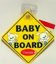 Clippasafe Baby on Board -merkki autoon - Baby on Board -kyltit - 5015876020408 - 2