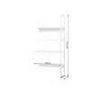 STOREY jatkopala, hyllyt 4kpl, 80 cm - valkoinen - Lisäosat hyllyköihin - 5706558036328 - 5