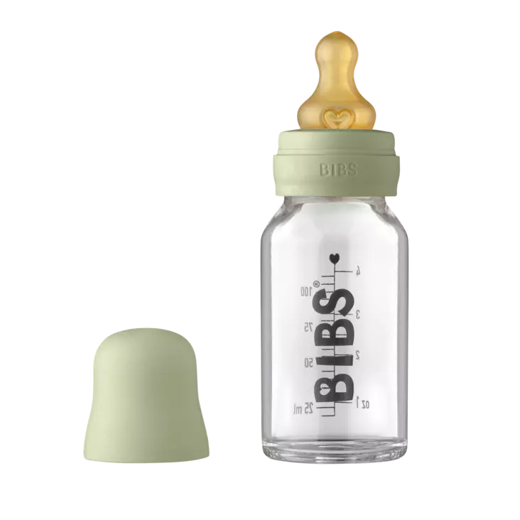 BIBS lasinen tuttipullo 110ml - Lasiset tuttipullot - 5713795220908 - 1