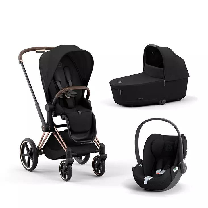 Cybex Priam 4 yhdistelmävaunut ja turvakaukalo (Rosegold) - Yhdistelmävaunut - 4063215216008 - 1