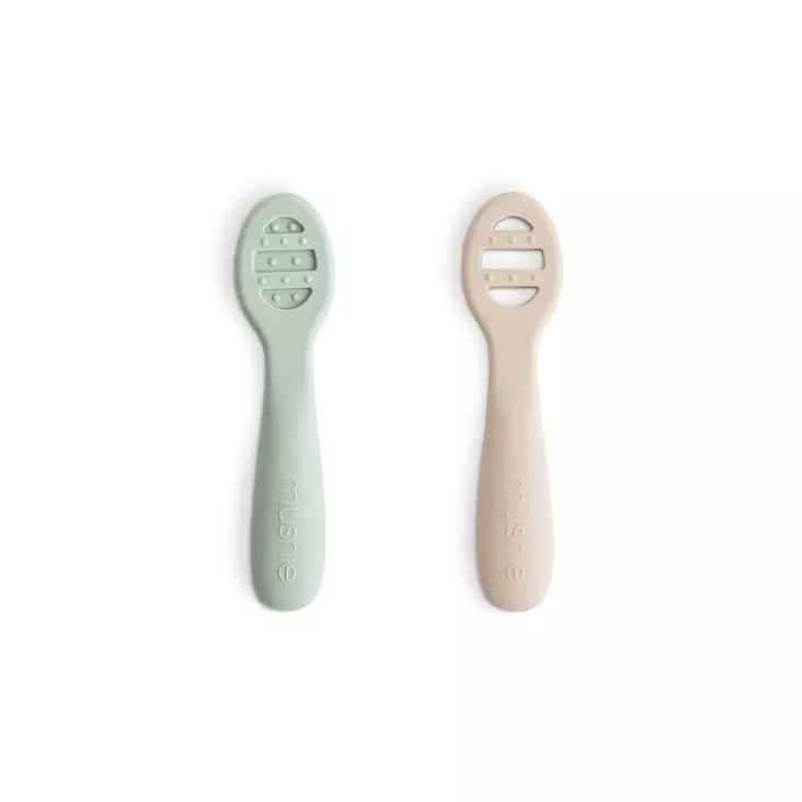 Mushie silikoniset ensilusikat 2 kpl - Lusikat ja syömäpuikot - 840355801118 - 1