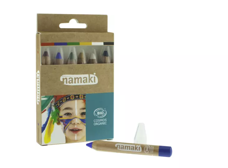 Namaki kasvovärikynä 6kpl Rainbow - Askartelu - 3700847801408 - 1