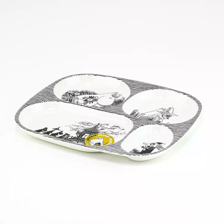 Rätt Start muumi lokerikko lautanen - Matalat lautaset - 7330786068318 - 1