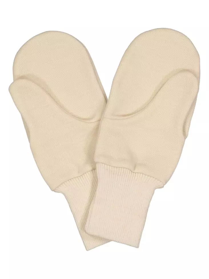 Ruskovilla lapaset silkkivuorilla - valkoinen - Villa - 6414141140008 - 4