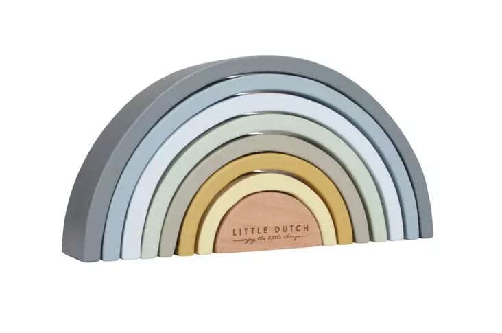 Little Dutch puinen sateenkaaripuu - Puulelut - 8713291770348 - 1