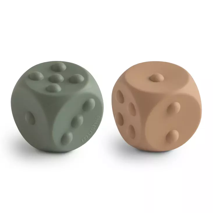Mushie aistilelu painelulelu nopat 2pack - Purulelut - 810052467399 - 1