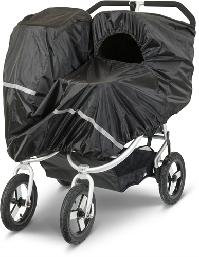 BabyTrold sadesuoja sisaruskäyttöön kopan kanssa - Sadesuojat tuplarattaisiin - 5704211705529 - 1