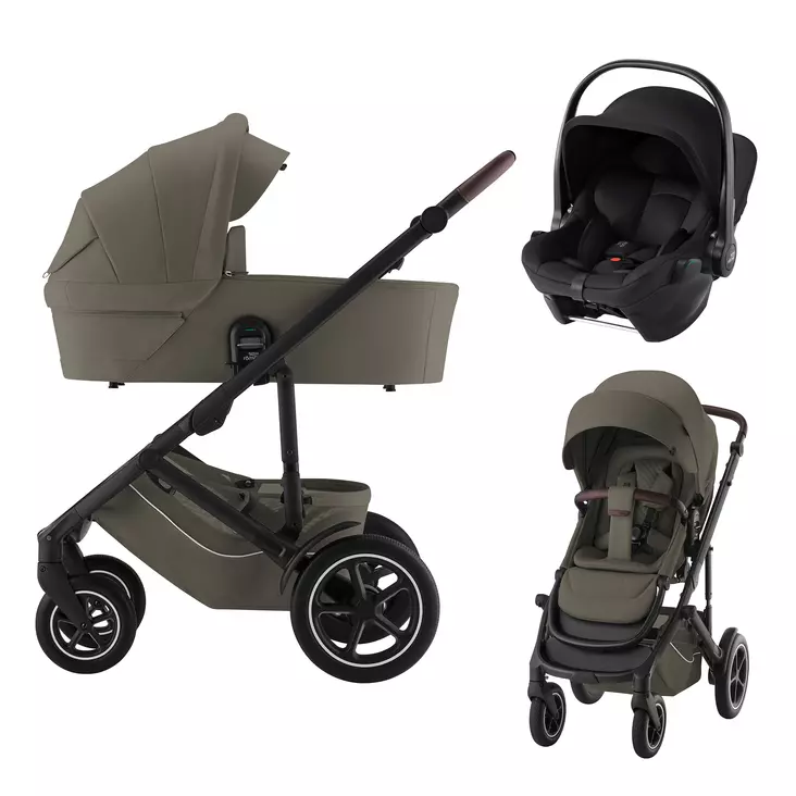 Britax Smile 5Z yhdistelmävaunut ja turvakaukalo - Yhdistelmävaunut - 4000121212149 - 1