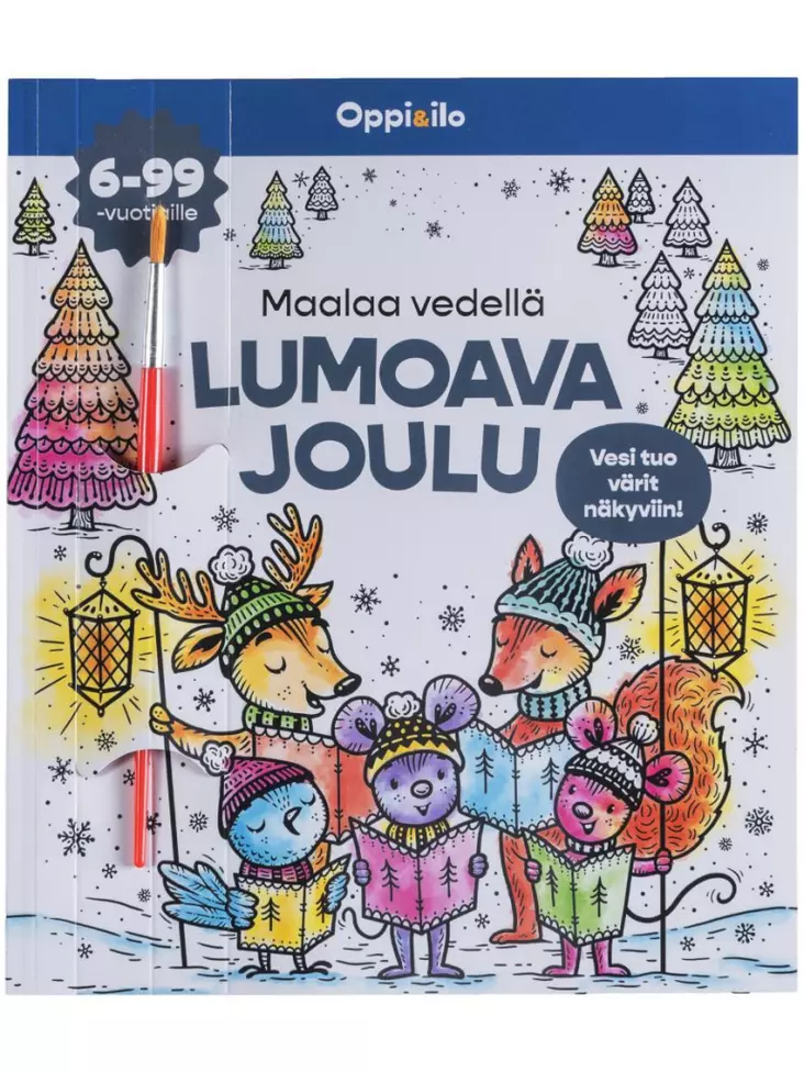 Oppi ja ilo Maalaa vedellä lumoava joulu - Kirjat, vihkot ja kirjaimet - 9789526361789 - 1